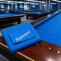 Tissu de rechapage pour table de billard Bojianyue, feutre bleu pour tournoi de billard à neuf boules, 6 bandes de rebond, mélange laine/nylon