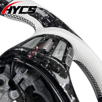 Volant en cuir personnalisé avec LED RPM en fibre de carbone forgée pour Nissan Altima SL SR Qashqai Navara Teana 2013-2016