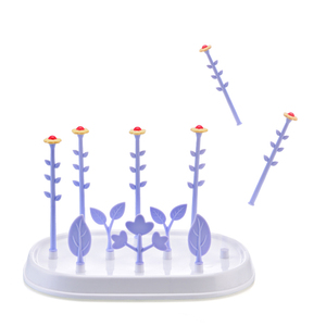 Séchoir à biberons en forme de fleurs de dessin animé avec support amovible, séchoirs portables de voyage <span class=keywords><strong>pour</strong></span> biberons et <span class=keywords><strong>tétines</strong></span> - Product Image 5