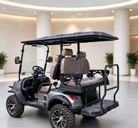 Voiturettes de golf électriques haut de gamme pour 4 passagers, mini-voiturettes de golf pour services touristiques
