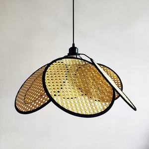 Lustres et suspensions en rotin pliables, adaptés aux ventes en e-commerce - Product Image 6