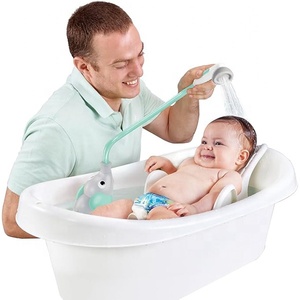 Pommeau de douche pour bébé NZMAN - Pompe à eau en forme d'éléphant avec bec verseur en forme de trompe d'éléphant - Contrôle du débit d'eau via 2 boutons en forme de trompe d'éléphant - Product Image 2