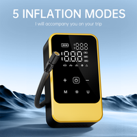 Gonfleur de pneus numérique automatique mini intelligent rechargeable ABS portable pour voiture et vélo
