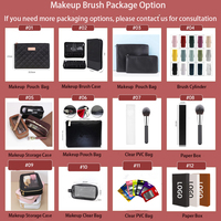 HMU Large Stock Expédition Rapide Votre Propre Marque Meilleure Qualité Pinceau de Maquillage Professionnel Kit de Pinceaux Maquillage Marque Privée Avec Sac Ceinture