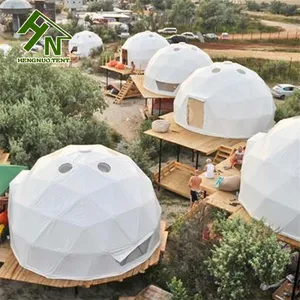 6m 7m Diameter Geodesic Tourist Round Shape Tent House for Hotel