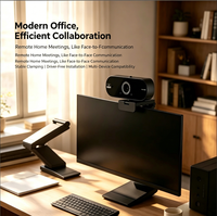 JIUBEI W8 Kamera Web USB 2K HD Langsung dari Pabrik, Fokus Otomatis, Mikrofon Terintegrasi, Sudut Lebar, Penutup Privasi untuk Rapat Online dan Video