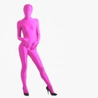 Combinaison intégrale unisexe en spandex extensible pour adulte, costume de cosplay Halloween Carnaval, Zentai, Homme Invisible