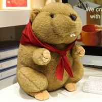 Vente chaude Petit Chaperon Rouge Marmotte En Peluche Jouet Doux Confortable À L'heure Du Coucher Et Soulager Le Stress Cadeau D'anniversaire Des Enfants