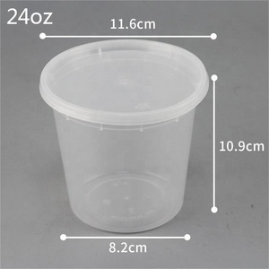 Vaso <span class=keywords><strong>de</strong></span> Plástico Transparente Ecológico <span class=keywords><strong>con</strong></span> Tapa Antiderrames para Salsas, Material PP, Estilo <span class=keywords><strong>de</strong></span> Pared Simple - Product Image 4