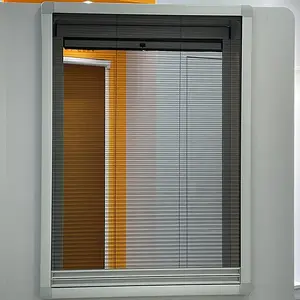 Bán buôn Con Lăn muỗi Net khung hợp kim nhôm xếp li muỗi cửa lưới DIY có thể thu vào plisse côn trùng màn hình