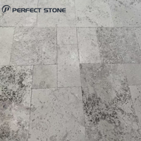 Pavés en pierre calcaire durables PerfectStone, blocs de pavage extérieurs pour la pose de sols