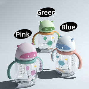 Sippy <strong>Cups</strong> for Toddlers 1-3, Spill Proof <strong>Weighted</strong> <strong>Straw</strong> <strong>Cup</strong> with Handle for Toddlers 6 Months + Tritan BPA FREE Sippy <strong>Cups</strong> - Product Image 1