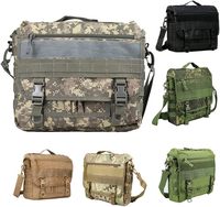 Soir Tactical Camouflage Fashion Polyester Laptop Outdoor Hiking Waterproof Carry Bag with Zipper Closure