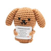 YUhongtoys Crochet teckel positif romantique coton peluche jouet anniversaire anniversaire ou cadeau de mariage pour les Couples