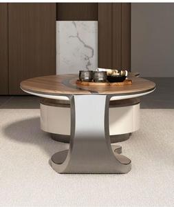Table basse de luxe au design moderne et épuré, durable, convertible, créative, de forme irrégulière, pour petit salon et usage domestique - Product Image 6