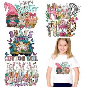 Autocollants en vinyle thermocollant en caoutchouc polyester, durables, lavables, à motif dessin animé, pour T-shirts - Grande Vente - Product Image 2