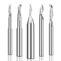 Fraise en aluminium à cannelure 8mm avec fraise en bout de routeur HSS Fraises en bout CNC pour alliage d'aluminium et coupe de cuivre Tige 8MM/10MM