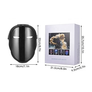 LED APP Lighting Festival Masques de visage Gesture Sensing Party Rave Horror Christmas Music Party Face Mask - Product Image 6