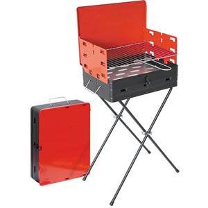 Barbecue à charbon 'Suitcase'-43x31x77h Outil de tournage fonctionnel pour la cuisine en plein air Distributeur italien Distributeur italien - Product Image 2