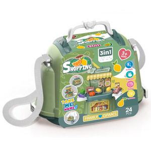 Per bambini 3 in 1 Mini negozio per lo Shopping 24 pz gioco casa giocattolo Set con borsa portatile per bambini regalo di compleanno - Product Image 2