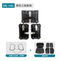 Porte-bagages latéral durable pour moto, en acier au carbone, étanche, pour modification