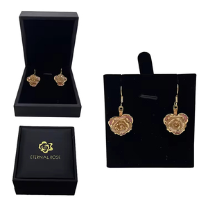 Coffret cadeau pour la fête des mères, bijoux en métal, collier en <span class=keywords><strong>or</strong></span> plaqué <span class=keywords><strong>or</strong></span> avec fleur de rose, coffret cadeau pour une joyeuse fête des mères - Product Image 6