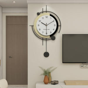 Reloj de Pared Grande Moderno de Lujo de 65cm*43cm, Nuevo Diseño Art <span class=keywords><strong>Deco</strong></span>, Reloj de Cuarzo Decorativo de Metal para el Hogar - Product Image 5