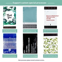 Sacs de Courrier Transparents Blancs en Polyéthylène avec Fermeture Postérieure et Pochette Intégrée pour E-commerce Transfrontalier, Impression de Logo, Marque HY, Modèle HY005