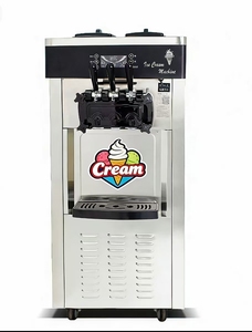 เครื่องทำไอศกรีมนุ่มเชิงพาณิชย์ 3 รสชาติ 20-28 ลิตร/ชม. เครื่องทำไอศกรีมสแตนเลสสำหรับร้านอาหาร คาเฟ่ ร้านขายขนม - Product Image 1