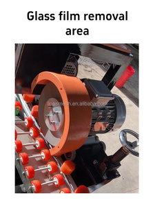 공장 가격 소형 유리 가공 기계 수동 유리 테두리 연삭 및 필름 제거 기계 판매 - Product Image 4