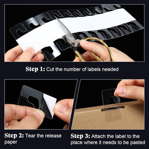 Hang Tabs J Hook Self Adhesive <b>Packaging</b> Tab - Product Image 3