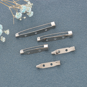 Broches de Metal DIY, Broches de Aleación de Zinc con Orificio Redondo, Broches de Seguridad, Accesorios de Joyería, Broches de Moda Unisex - Product Image 1