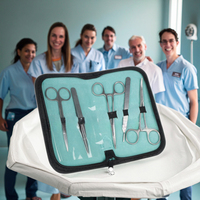 Kit de pratique pour étudiants en médecine Ensemble d'instruments de suture chirurgicale avec module de peau en silicone
