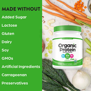 グルテンフリー オーガニック ヴィーガン プロテインパウダー 非遺伝子組み換え 無糖 ジム用 増量 ホエイプロテインパウダー ハーブサプリメント - Product Image 4