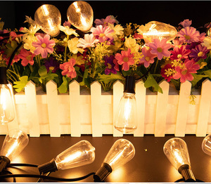 Ngoài trời Festoon LED năng lượng mặt trời chuỗi đèn IP67 shatterproof PVC <span class=keywords><strong>Globe</strong></span> st38 25/50/100ft với dây đồng cho đám cưới trang trí nội thất vườn - Product Image 6