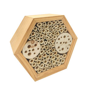 Casa hexagonal de abejas de bambú Natural para jardín al aire libre, casa de abejas de madera - Product Image 5