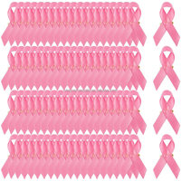 Ruban en satin rose personnalisé OKAY avec épingles de sécurité – Cadeaux pour femmes et jeunes filles pour la sensibilisation au cancer du sein – Événements caritatifs et sociaux