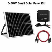 Panneau solaire laminé en verre 10W 12V avec contrôleur MPPT pour lampe de jardin extérieure, fabrication OEM ODM