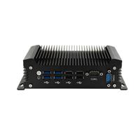 Mini PC industriel 12e génération HD MI/VGA Boîtier d'ordinateur embarqué Linux Processeur Core I3 I5 I7 4/6/7/8/10e génération 2*COM 2*LAN 8*USB PC sans ventilateur