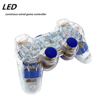 Contrôleur de jeu filaire lumineux manette de jeu USB manette de jeu pour PC ordinateur portable Win7/8/10 XP Windows PC P2 Design