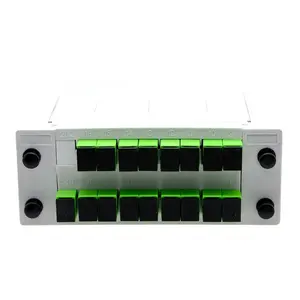 热销4G/3g载波级光纤PLC1x16分路器插件网络分销商FTTH CATV来自Box供应商