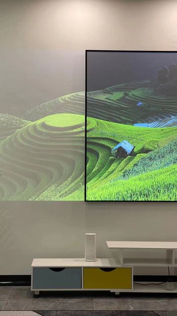 120 inch Wupro Black Crystal Anti-light 16:9 Projection Screens 3D Enhanced Black Diamond Fixed Frame ALR Projector Screen
