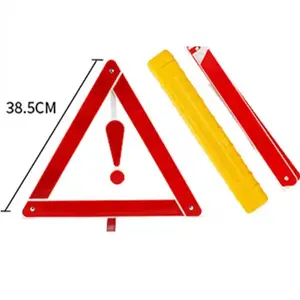 Red Exclamation Mark Reflective Warning Triangle Reflective Warning Sign For Road Safety