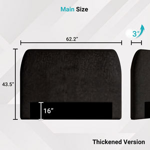 Tête de lit rembourrée en tissu chenille, compressée et enroulable, vente en gros - Product Image 3