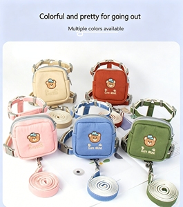 Harnais pour chiot personnalisable avec laisse et sac de rangement, gilet confortable réglable pour chiens de petite et moyenne taille - Product Image 3