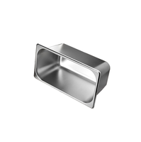Bain-marie commercial rectangulaire en acier inoxydable pour table, avec chauffage électrique, argent, capacité 6 L pour soupe