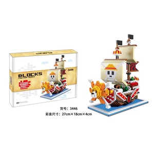 Mini bloques de construcción Barco <span class=keywords><strong>Pirata</strong></span> juguetes Thousand Sunny Going Merry Boat para niños juguetes educativos para niños - Product Image 3