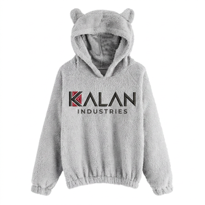 Sudadera con Capucha Deportiva para Mujer KFHW07, Elegante, Suave y Cálida, 100% Algodón Felpa, Cómoda, Ecológica, Moda de Invierno - Product Image 1