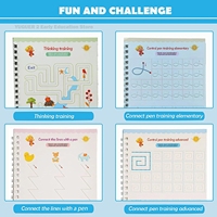 Nouvelle idée unisexe Montessori enfants jouets livre magique réutilisable pour bébé dessin écriture formation et jeu de pensée logique