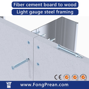 M3 - M8 9 - 300mm 12 V-Ribs Countersunk Head Reduced Chipping and Clean Finish Industrial Fastener Fiber Cement Board <b>Screw</b> - Product Image 2